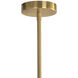 Mia 1 Light 24.25 inch Brass Pendant Ceiling Light